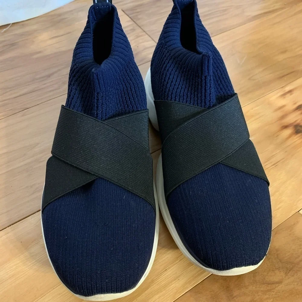 Tory sport bubble sock sneakers in navy and black